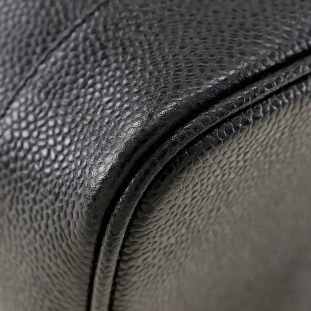 CHANEL Black Caviar Leather Bag